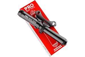 PRO BIKE TOOL Mini pompa per bicicletta, edizione premium, adatta per valvole Presta e Schrader, alta pressione PSI, pompa per pneumatici da bicicletta per bici da strada e mountain bike