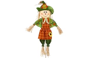 GANAZONO Décoration d'épouvantail,Décoration,Répulsif aux oiseaux,Poupée de paille debout,Décoration de jardin,Décoration d'automne,Décoration d'Halloween pour l'automne,Thanksgiving,Maison et jardin