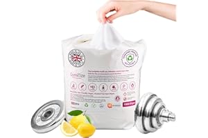 Gymitize Gym Wipes, Alcohol Free, Antibacterial, Antiviral, Recyclable, Made in the UK, Advanced Barrier Technology, 1000 Refill Wipes (Pack of 1) 1,000 Per Pack