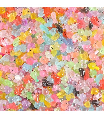 200 Figurines Animaux En Résine Lumineuses - Miniatures Pour Jardin Féerique, Décoration, Chasse Au Trésor
