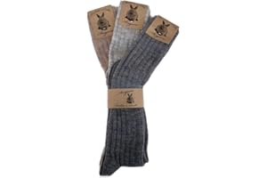 DREAM SOCKS Cálidos calcetines LARGOS de lana de angora para hombre y mujer, calcetines de invierno para tiempo frío, fabricados en Italia