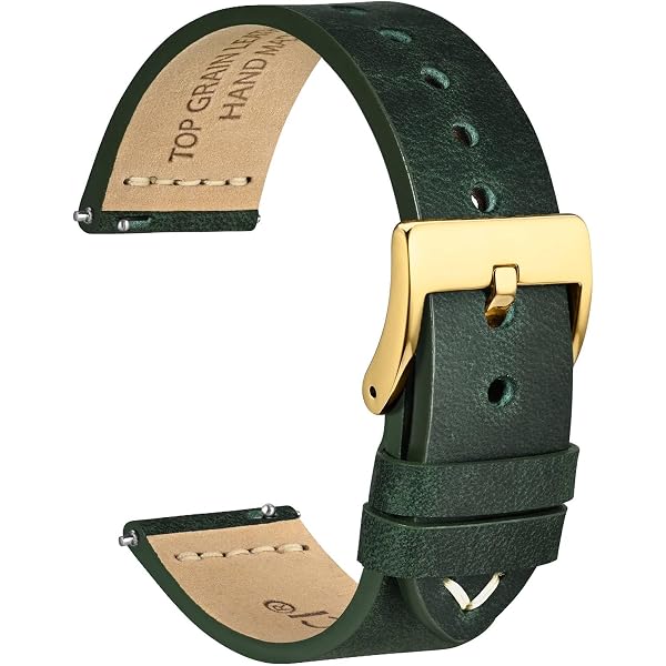 TIESOME Uhrenarmband, Schwarz Vintage Ler Uhrenarmbänr Mit