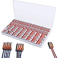 KOWVOWZ Lever Wire Connectors, Nuts Assortment Kit 28-12 AWG, 2/3/5 Conductor Combination Compact, Electrical Insulated Terminals, Quick Disconnect Compact Splicing Connectors (60PCS)