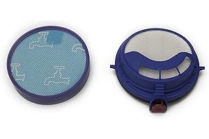 LTWHOME Sin Marca lavable Hepa 1 serie pre & post Motor Filtro de reemplazo adecuado para Dyson DC25 aspiradora (1 serie)
