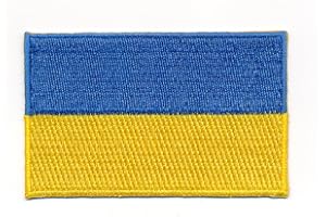hegibaer 30 x 20 mm Ukraine Flag Kiev Europe Ukrajina Flag Sew-On Sew-On Badge 1097 Mini