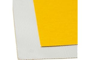 DL-Racing 20x50cm Alu-Fiberglas Hitzeschutzmatte selbstklebend Isoliermatte Hitzeschutzfolie | 0,65mm