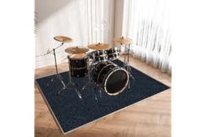 CDVR Alfombras Acusticas Alfombra Bateria Electronica Alfombra para Bateria Acustica Alfombras De Batería Acústico Tambor Alfombrillas Insonorizada Antideslizantes - 100 x 80 cm - Gris Oscuro