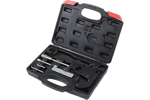 Bewinner Kit D'outils de Synchronisation de Moteur 9 Pièces, Outil D'alignement d'arbre à Cames de Moteur, Kit D'outils de Verrouillage de Réglage en Acier au Carbone pour 1.6 1.7 DCi R9M