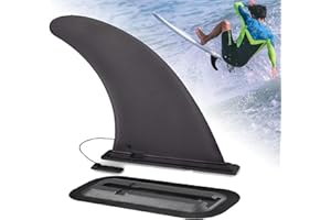 Tundwhite Abziehbare Universal Sup Finne,Nylon Verstärkte Sicher Surfbrett Sup Finne, Surfbrett Flossen Ersatz Zubehör,Verstärkte Sicher Surfbrett Sup Finne,für Longboard, Surfboard und Paddleboard