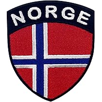 Norwegen Flagge Aufnäher 8,9cm - Bügelpatch Für Rucksack & Jacke