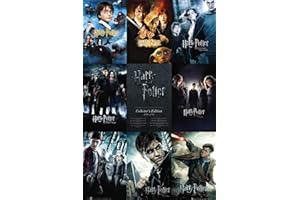 1art1 60266 Harry Potter Poster Collection Tous Les Films en Anglais 91 x 61 cm