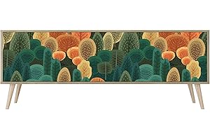 HEALANCY BIOMEDICAL HEALANCY Mobile TV Mobile Porta Televisore a 3 ante Tavolo da Soggiorno TV Soggiorno Armadio Moderno per TV Porta TV con mobili contenitori Mensola TV Design moderno