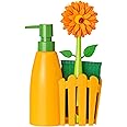 Vigar Flower Power Dish Set with Dispenser Orange