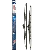 Bosch Aerotwin A108S - Set Tergicristalli Flat Anteriori, Lunghezza 550mm E 500mm - Tecnologia Power Protection Plus, Spoiler Aerodinamico, Installazione Facile