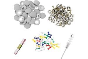 Lrtzizy 60Pcs Diy Roof Lining Repair Kit Fix Sagging Headliner Pin Buckle Screw No Glue for Truck/Car Screw Ceiling Repair Gray