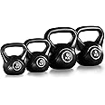 Yaheetech 20kg Kettlebell Set 4pcs Kettle Bell Weight Set 20kg Heavy Weights Sets - 2kg 4kg 6kg 8kg Kettlebells for Home Fitness Strength Training
