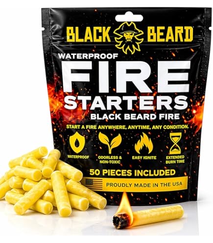 AZengear Ferro Rod Fire Starter – 10mm X 100mm, HSS Striker, Paracord, Waterproof Survival Kit