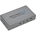 Goshyda Digital Optical Audio Switch, 3 in 1 Out SPDIF for Toslink Audio Switch with IR Remote Control, Supports DTS DTS CD AC3 HDCD THX PCM PCM, for PS5 for PS4 for PS3 for