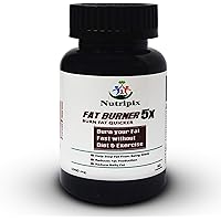 NUTRIPIX Fat Burner 5x Supplement With Green Coffee Bean, Garcinia Cambogia, CLA, L- Carnitine, Green Tea Extract for…