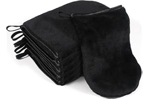 FOGARY 6-pack mikrofiber kroppstvättvantar, mjuka ansiktsrengöringsdukar vantar, återanvändbar sminkborttagningshandskar, bad