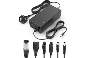 LabTEC 54.6V 48V 2A Universal Electric Bike Lithium Battery Charger for 48V 2A 13S Li-on Battery E-bike Electric Scooter Power Supply (6 in 1)