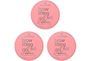 Essence brow Lot de 3 gels lifting pour sourcils, transparent, durable, définissant, fixant, translucide, végétalien, sans particules de microplastiques, sans nanoparticules, sans parfum, 3 x 12 g
