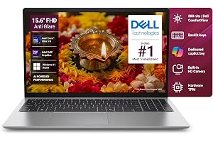 Dell 15 AI Powered Laptop, Intel® Core™ Ultra 5 225H Processor, 16GB DDR5 RAM, 512GB SSD, 15.6" FHD Anti-Glare Display, Dedicated Copilot Key + Backlit Keyboard, Silver,Win 11 Home + MSO H&S'24,1.66kg