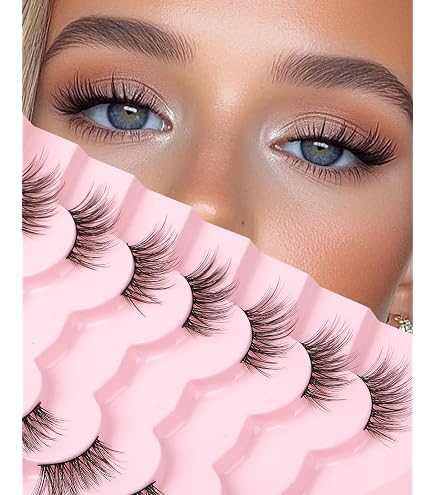 AUYAO 3D Volume Band Falsche Wimpern Wimpernverlngerung Set DIY Cluster  Lashes Natrliche Wispy Lashes Cat Eye Natrlicher Look Wiederverwendbare  Kurze Fake Eyelashes fr Auftritt Alltag Party 10PC-B : Amazon.de: Kosmetik