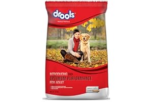 Drools Adult Dry Dog Food 10kg | Chicken Flavour | Optimum Protein & Energy Ratio | High-Grade Protein with Vitamins & Minerals | Easily Digestible for Optimum Performance