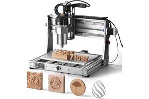 Genmitsu 3020-PRO Ultra CNC Fräs i Metall, Offline-styrenhet, 710W spindel | HG15-linjärskenor för CNC-gravering i trä, aluminium, MDF, akryl och PCB, arbetsområde 300x205x78mm