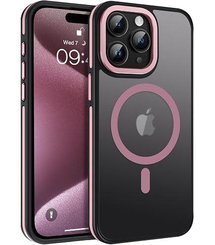 CENHUFO Magnetica Cover iPhone 17 Pro [Compatibile con Magsafe] Integrata 9H Vetro Temperato Schermo e Protezione Fotocamera, Custodia Antiurto 360 Gradi Fronte Retro Doppia Faccia Case -Arancione