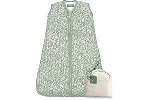 molis&co. Gigoteuse pour bébé. 2.5 TOG. 18 à 36 Mois. Idéal pour les Demi-saisons et l'hiver. Green Garden. 100% coton
