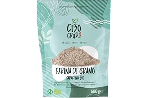 CIBO CRUDO CRUDO BIOLOGICO VEGAN Farina di Castagne Biologica - 500g. Farina di Castagne Naturalmente Senza Glutine Naturale e Cruda da Castagna Bio. Vegana e Naturalmente Senza Glutine.