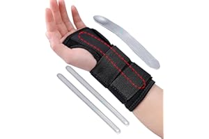 QKIIP Handgelenk Bandagen, Handgelenkstütze mit Metallschiene，Karpaltunnelsyndrom Schiene rechts und links, Handgelenkschiene Effektive sehnenscheidenentzündung,karpaltunnel