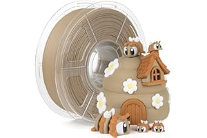 iSANMATE Wood PLA Filament, Bois de Pin Blanc Filament pour imprimante 3D 1.75mm, 1KG/Spool, Précision Dimensionnelle +/- 0,03 mm (20% Wood Powder+80% PLA+)