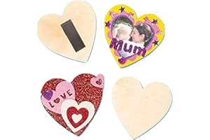 Baker Ross Kit d'aimants, bois, 8cm