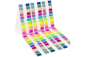 YIKAOMAI® 1200 Stücke Haftnotizen Tabs, 6 Set Morandi Sticky Notes mit Transparente Haftnotizen Page, für Büro Schule Zuhause (Pop-up style 1200 sheets)