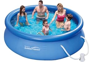 SUMMER WAVES Ehlis Piscina Hinchable Circular - 305x76 cm - con depuradora - 3.982 litros