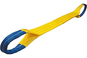 DOLEZYCH Sangles de Levage - Capacité de Charge : 3000 kg - Jaune - Longueur : 3 m - pour grues, chaînes et ateliers