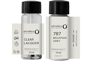 SD COLORS Mountain Grey 787 - Pintura para retocar (15 ML), color gris