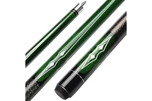 ASMPCUE Queue de Billard, 58 Pouces 19 Oz Pool Cue Stick Bâtons de Billard en Bois Dur de Pointes de 13 mm pour Joueur Professionnel de Billard