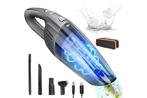 Tgeserwe Aspirabriciole Senza Fili, Mini Aspirapolvere per Auto Potente, Aspirapolvere Piccolo con Batteria Ricaricabile, Aspira Briciole Portatile per Auto, Case