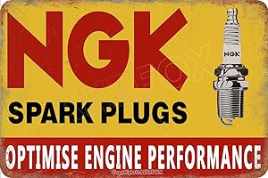 AHZFOX Automóvil Autocycle Aceite Lubricantes Gasolinera Vintage Cartel de chapa Cartel Garaje Pub Hombre Cueva Decoraciones de pared 8 " x 12" 1 piezas