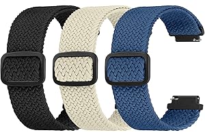 Ecogbd Elastic Nylon Replacement Strap 16mm 18mm 20mm 22mm, Quick Release Watch Straps, Soft Fabric Adjustable Breathable Sport Strap Women Men