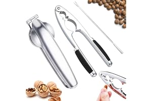 WAIMXDAO 2 Piezas Alicates para Nueces Cortador Castañas, Cascanueces Portátil y Clip de Castaña, Alicates para Nueces, Avellanas y Abridor Nueces, Castañas, Nueces de Brasil, Almendras