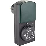 REV OUTDOOR ZEITSCHALTUHR mit Dämmerungs-Funktion | mechanische Tageszeit-Schaltuhr mit Countdown-Funktion | für den Außenber