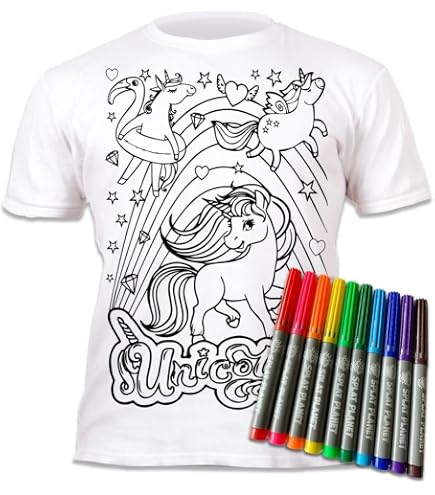 T-shirt Délavable T-Shirt à Colorier Voitures Splat Planet - Avec 10