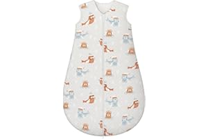 Yukkidds Gigoteuse Hiver Bébé 2.5 TOG 100% Coton, Turbulette Chaude et Douce 0–6 Mois avec Fermeture Éclair, Sac de Couchage Bébé Respirant pour Garçons et Filles sceau Khaki