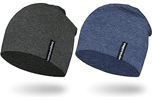 EMPIRELION 9" Multifunctional Lightweight Beanies Hats, Thin Running Skull Cap Helmet Liner Sleep Caps for Men Women
