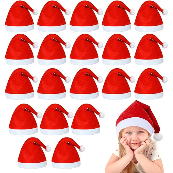 Statuette Déco "Père Noël Assis" 19cm Rouge & Blanc